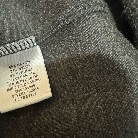 JUDE CONNALLY Sabine Dress in Charcoal Gray, Size L - Picture 4 of 9